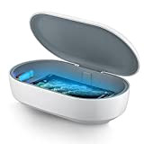 UV Desinfektionsgerät Wireless 10W UV-C Sterilisator Sauber Box mit Aroma Diffusor Tragbar Sterilisationsbox für Handys Make-up Pinsel Brille Uhr