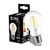 V-TAC Lampadina LED a Filamento con Attacco E27 10W (Equivalenti a 75W) A60 - 1055 Lumen - Lampadine LED Massima ...
