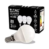 V-TAC Lampadina LED con Attacco E14 4,5W P45 470 Lumen - Lampadina LED Massima Efficienza e Risparmio Energetico - Luce ...