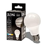V-TAC Lampadina LED con Attacco E27 8,5W (Equivalenti a 60W) A60 - 806 Lumen - Lampadine LED Massima Efficienza e ...