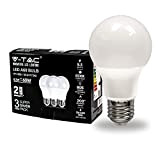 V-TAC Lampadina LED con Attacco E27 8,5W (Equivalenti a 60W) A60 806 Lumen - 6500K Luce Bianca Fredda (Box 3 ...