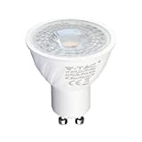 V-TAC Lampadina LED con Attacco GU10, 6,5W (Equivalenti a 60W), 480 Lumen, Luce Bianca Calda 3000K - Massima Efficienza e ...