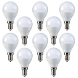 V-TAC, set da 10 pezzi, lampadine a LED, E14, forma a pera, P45, angolo di diffusione 180 °, Weiss 6400k, E14, 4.00W, ...
