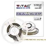 V-TAC Striscia Led da Interno SMD 3528 8W - 5 Metri - Striscia LED Adesiva per Casa, Cucina, Camera, Ambienti ...