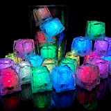 Vacoulery 12 Pezzi Feste Decorative Cubetti di Ghiaccio a LED Luce Multicolore Liquid Sensor Ice Cubes Light LED Ghiaccio Luminoso ...