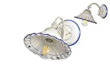 VANNI LAMPADARI - Lampada Parete art.002/420 orientabile In Ceramica Decorata A Mano Disponibile In 5 Finiture
