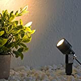 VBLED® - Faretto da giardino da 6 W, edizione Second, 330 lumen, luce bianca calda, 3000 K, 12 Volt, robusto ...