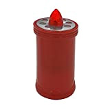 Velamp Lumino Elettrico a Led 15,2cm, Durata 90gg, rosso con Luce fissa rossa