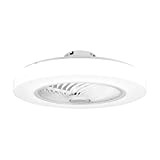 Ventilatore da soffitto Noaton 12058W Triton Bianco, con Illuminazione LED max 48 W Dimmerabile 3 temperature di colore, telecomando, timer, ...