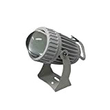 Vetrineinrete® Faretto proiettore led per esterno 9 watt faro luce a lungo raggio vetro zoom luce calda 3000k IP65 impermeabile