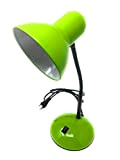 Vetrineinrete® Lampada da scrivania con braccio flessibile snodabile luce lume da tavolo orientabile da cameretta (Verde) G26