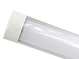 Vetrineinrete® Plafoniera led slim sottopensile tubo neon 9 19 28 38 watt 30 60 90 120 cm luce calda 3000 ...