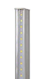 Vetrineinrete® Sottopensile led smd trasparente plafoniera neon tubo 30 50 60 90 120 cm luce calda 3000k reglette per soffitto ...