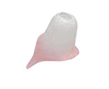 Vetro coppa ricambio lampadari, applique, lumetto, lampada, vetro scavo liscio puntinato bianco collezione calla rosa