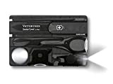 Victorinox, coltellino svizzero Swiss Card Lite (13 funzioni, luce LED e lente di ingrandimento), nero transparente