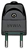 Vimar RI.00200N Spina piccola SICURY 2P 10 A 250 V, standard italiano tipo S10, uscita cavo assiale, nero