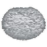 Vita Umage EOS - Paralume grande, in piuma d'oca, diametro 65 cm, altezza 40 cm, colore: Grigio chiaro