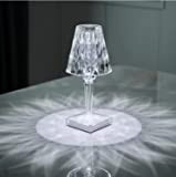 VOKOT QLED43 Lampada da tavolo touch senza fili ricaricabile effetto cristallo in acrilico abatjour per camera da letto comodino bar ...