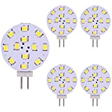 Weixuan Lampadina LED G4, equivalente a 35 Watt, disco LED Bi-Pin, pin laterale JC, 12V-24V AC / DC Low Volt, ...