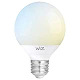 WiZ G2 WarmWhite G95 E27 Smart LED Lampadina Bianco (dimmerabile, 12W-75W, 2700K, LM1055, App & Voice Control Alexa, Siri, Google ...