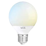 WiZ G2 Whites G95 E27 Smart LED Lampadina (dimmerabile, 12W-75W di potenza, 2700K-6500K, lm1055, App & Voice Control Alexa, Siri, ...