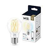 WiZ Lampadina Smart LED, Luce Bianca da Calda a Fredda Dimmerabile, Filament, Attacco E27, 7W, Wi-Fi, Bluetooth