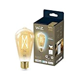 WiZ Lampadina Smart, Luce Bianca da Calda a Fredda Dimmerabile, Filament ambrata, Attacco E27, 7W, Wi-Fi, Bluetooth