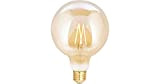 WiZ Smart LED Lampadina a filamento Amber G125 E27 (Smart Home, dimmerabile, 6,5 W - 54 W, 2200 K - ...