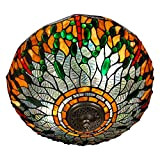 World Art Lampade Stile Tiffany, Multicolore, 27 x 41 x 41 cm,