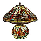 World Art Lampade Stile Tiffany, Multicolore, 43x42x42 Cm