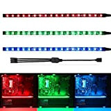 WOWLED Gaming PC RGB LED Strip Lights Magnetica per Mid Full Tower Case Illuminazione per Aura Sync Gamer DIY 4Pin ...