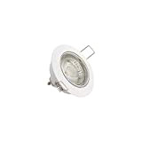 Xanlite PACK5SP50ABCW - Set di 5 faretti da incasso con lampadine LED GU10 incluse, 50 W, bianco neutro