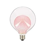 XANLITE RFDEB125DVPINK Lampadina decorativa a LED con doppio vetro rosa G125, attacco E27, stile vintage, 3 W, 250 lm, attacco ...