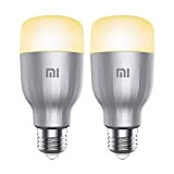 Xiaomi Mi LED Smart Bulb White And Color Kit da 2 Lampadine, WiFi (Non Richiede HUB), Compatibile con Google Home, ...