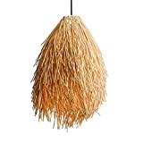 XIAOXY Personalità creativa di bambù lampada a sospensione arte semplice lampada da soffitto fatta a mano in rattan lampada a ...