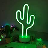 XRR Insegna al Neon, Cactus Luci al Neon LED USB/Luce notturna a batteria Natalizie Decorazione luminose Neon Signs per camera ...