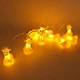 Yaeer 10 LED luci decorative ornamenti fata luce 1,5 m a batteria stringa luce per interni/esterni vacanze di Natale ringraziamento casa festa ...