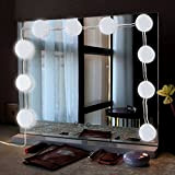 Yaeer Hollywood - Lampada a specchio a LED, con lampadine dimmerabili, per specchio da trucco, in camera da letto, in ...