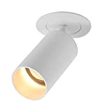 Yafido LED Faretti da soffitto Può essere verticale di 90 ° LED lampada a soffitto GU10 illuminazione da incasso a ...