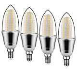 Yiizon LED E14 15W lampadine a candela, 120W equivalenti a incandescenza, 3000K Bianca Calda, 1500LM, CRI>80+, non dimmerabile(4 pezzi)