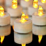 YIWER Candele a LED,portò Candele Flickering flameless Candele,50 Pezzi Realistico a Batteria Falso Candela Calda Luce Giallo del bulbo,Ultimi 100 ...