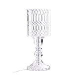 Yozeka Lampada da tavolo in vetro di vino in cristallo acrilico Bourgie, lampada da tavolo 10X10X25.5cm LED a luminosità regolabile ...