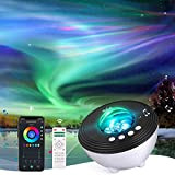 YunLone Proiettore Aurora Lampada Proiettore Stelle Soffitto LED Proiettore Cielo Galassia con Smart APP, Compatibile con Alexa, Macchina Suono, Bluetooth ...