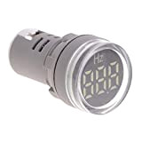 Yunso - Misuratore di corrente digitale a LED, 22 mm, raggio di misurazione 20-75 Hz, Bianco