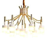 Z-chandeliers Lampade A Sospensione Luce di soffitto personalità Europea Atmosfera Illuminazione LED Ferro Battuto di Vetro for Il Salone/Camera da ...