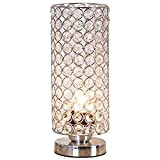 ZEEFO - Lampada da tavolo in cristallo, comodino decorativo, lampada da tavolo per camera da letto, soggiorno, cucina, sala da ...