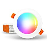 Zemismart Zigbee 3.0 Lampada da lavoro Smart RGBW da 12W diametro 10cm con lampadina LED, con Amazon Alexa Echo Plus ...