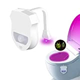 ZHAOYONGLI Luce Notturna da Toilette Luci notturne Scopino for WC Luce Ultravioletta Sterilizzazione LED for WC Sensore di Movimento, A ...