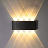 ZIKEY 8W LED Moderna Lampada da Parete, Bianco Caldo 3000K, Applique da Parete Impermeabile IP65, Lampada da parete decorativa, Disponibile ...