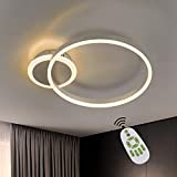 ZMH Plafoniera a LED da soffitto Lampada da soffitto Moderna - Dimmerabile con telecomando 37W anello design soggiorno lampada camera ...
